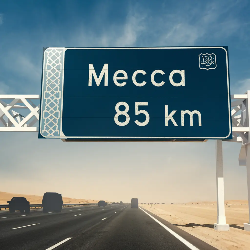 jeddah to mecca distance